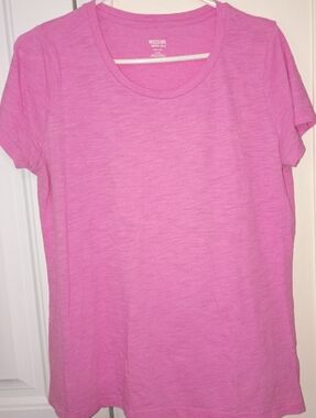 Mossimo Supply Co. Short Sleeve Crewneck Tee in Bright Pink